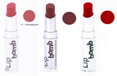 

Color Fever Bomb Matte Lipstick 17-7-11(Strawberry, Chocolate, Crimson, 12 g)