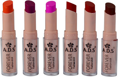 

ADS Cinema Beauty Glossy & Shine Forever Lipstick Pack of 6(GPTGP-B2, 3 g)