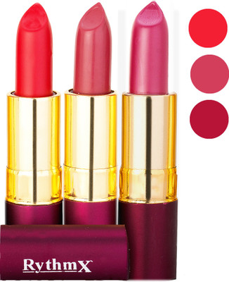 

Rythmx Matte Lipstick Combo 411 413 431(Multicolor)