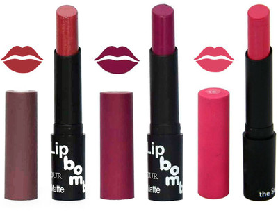 

Bonjour Paris Super Matte Lipstick Combo 193(Multicolor,, 10.5 g)