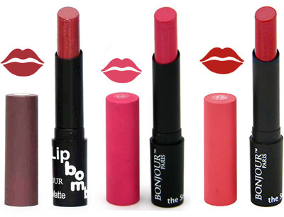 

Bonjour Paris Super Matte Lipstick Combo 203(Multicolor,, 10.5 g)