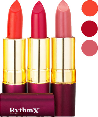 

Rythmx Matte Lipstick Combo 433 435 436(Multicolor,)