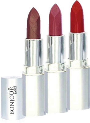 

Bonjour Paris Professional 020 Coffee,Mauve,Brick Red Lipstick(Coffee, Mauve, Brick Red, 11.4 g)