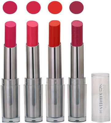 

Rythmx Lipstick in Red,Pink Combination Combo Pack of 4(Multicolor)