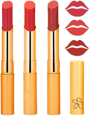 

Rythmx Mauve+Reddish Orange+Brik Red Color Lipstick Combo 312(Multicolor,)