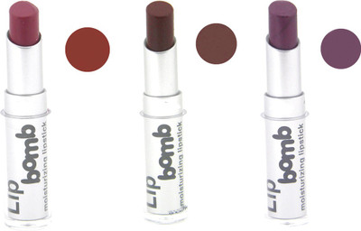 

Color Fever Bomb Matte Lipstick 1-2-3(Cherry, Plum, Rosewood, 12 g)