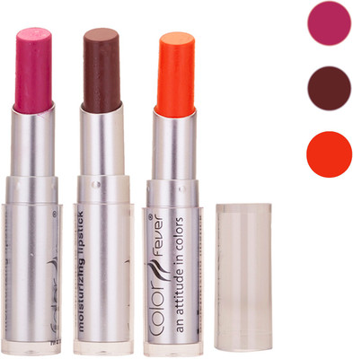 

Color Fever New Delhi Girls Selected Color Lipstick 141(Purple, Brown, Orange, 9.6 g)