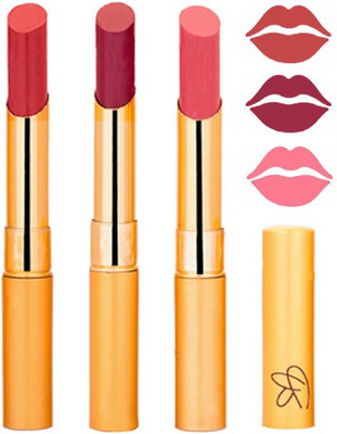 

Rythmx Mauve+Plum Purple+Nude Color Lipstick Combo 339(Multicolor,)