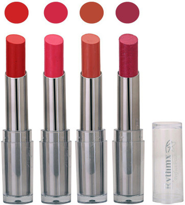 

Rythmx Lipstick in Red,Pink,Crème Brown,Mazanta Pack of 4(Multicolor)