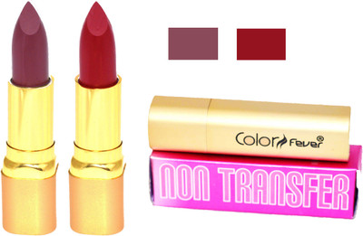 

Color Fever Lipstick Plum Set 180(Brick Red, Plum, 8.4 g)