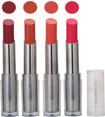 

Rythmx Lipstick in Jamini,Rich Browny,Peach,Pink Pack of 4(Multicolor)