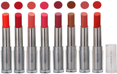 

Rythmx Rich Shades Smooth Matte Lipstick (Pack of 8) 558(Orange)