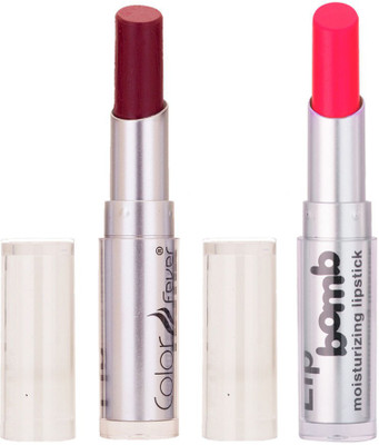 

Color Fever Creamy Matte Limited Offer77160107wine Shine, Neon Pink Lipstick Set(wine Shine, Neon Pink, 6.4 g)