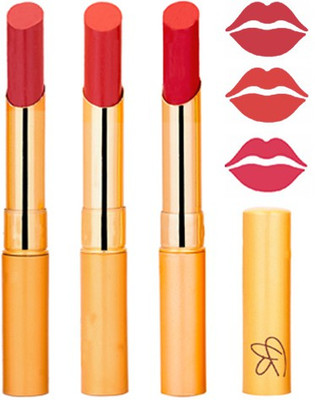 

Rythmx Mauve+Reddish Orange+Red Color Lipstick Combo 321(Multicolor,)