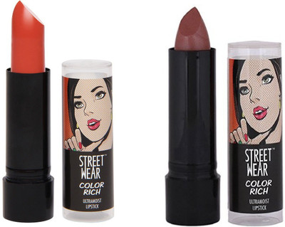 

Street Wear Pink Pirouette & Pink Champagne Setof2 Lipstick(Multicolor, 4 g)