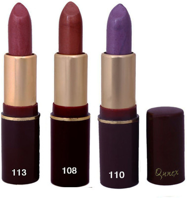 

Imported Qunex Rose Pink,Maroon,Purple Lipsticks Combo 1806182(Multicolor,)