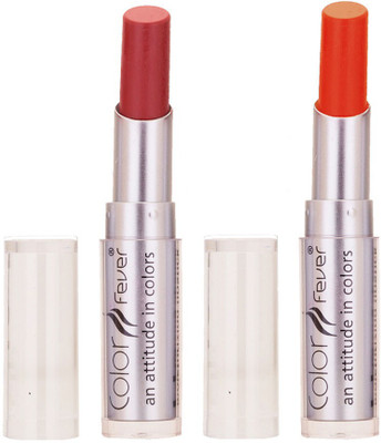 

Color Fever Creamy Matte Limited Offer77160213Peach, Orange Lipstick Set(Peach, Orange, 6.4 g)