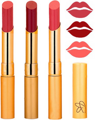 

Rythmx Mauve+Mahroon+Peach Color Lipstick Combo 308(Multicolor,)