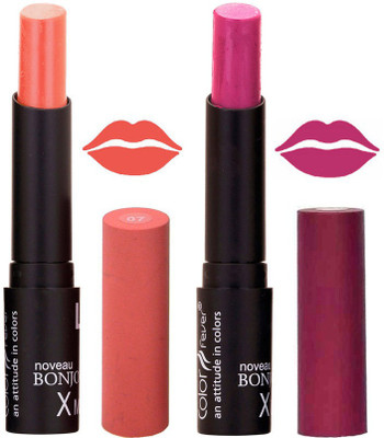 

Color Fever Peach Creamy Matte Lipstick-07-13(Peach, Purple, 7 g)