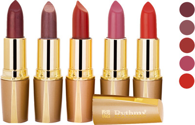 

Rythmx Creamy Matte Lipstick 2207201608 Light Red, Neon Pink, Brown, Light Brown, Pink Lipstick(Brown, Purple, Maroon, Red)