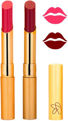 

Rythmx Red+Mahroon Color Lipstick Combo 233(Multicolor,)