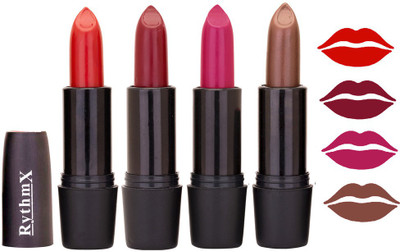 

Rythmx Rich Cream Red ,Mehroon ,Mazanta, Brown Shades Lipstick(Red ,Maroon, Brown 13, 16 g)
