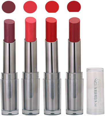 

Rythmx Lipstick in Plum and Redish Combination Pack of 4(Multicolor)