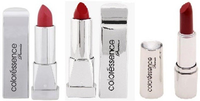

Coloressence Multicolor Pack of 3 Lipsticks(Vibrant Red, Sweet Maroon, Rose, 4 g)