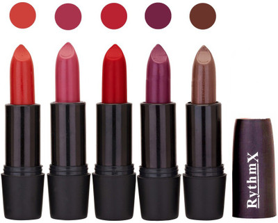 

Rythmx Hi-Defination Matte Lipstick (Pack of 5) 2159(Multicolor,, 20 g)