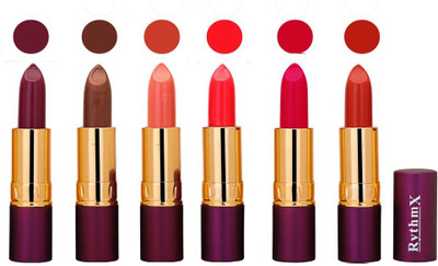 

Rythmx Long Lasting Lipstick(Pack of 6, Multicolour)219(Red)