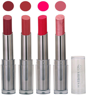 

Rythmx Lipstick in Bright Mazanta And Purple Pack of 4(Multicolor)