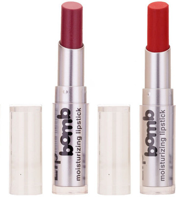 

Color Fever Creamy Matte Limited Offer77160271Purple, Brick Red Lipstick Set(Purple, Brick Red)
