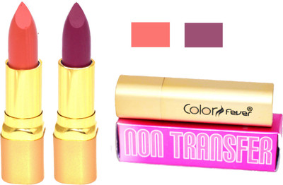 

Color Fever Lipstick Peach Set 125(Purple, Peach, 8.4 g)