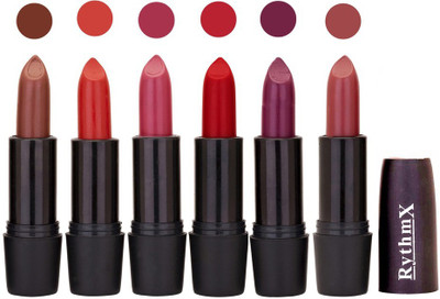 

Rythmx Multi Shade Soft Matte Lipstick (Pack of 6) 994(Shade - 034)