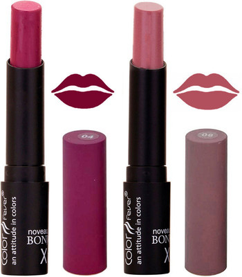 

Color Fever Purple Creamy Matte Lipstick-04-08(Purple, Dark Nude, 7 g)