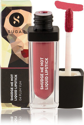 

Sugar SMUDGE ME NOT LIQUID LIPSTICK - 04 Plum Yum (Muted Plum)(04 Plum Yum, 4.5 ml)