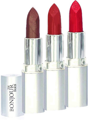 

Bonjour Professional 0263 Coffee Sweet RedNeon Pink Lipstick(Sweet Red, Coffee, Neon Pink, 11.4 g)