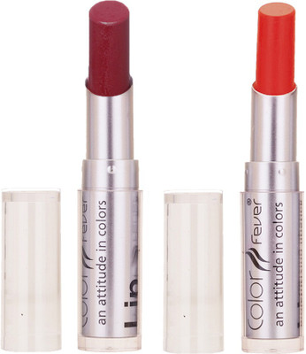 

Color Fever Creamy Matte Limited Offer77160017Maroon,Orange Lipstick Set(Maroon, Orange, 6.4 g)