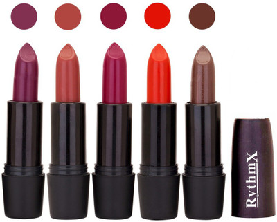 

Rythmx Hi-Defination Matte Lipstick (Pack of 5) 2173(Multicolor,, 20 g)