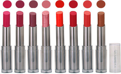 

Rythmx Rich Shades Smooth Matte Lipstick (Pack of 8) 556(Pink)