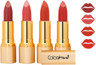 

Color Fever Exclusive Long Lasting Intense Wear Matte Lipstick (Multicolor) 111(Mauve, Peach, Brick Orange, Orange, 16.8 g)