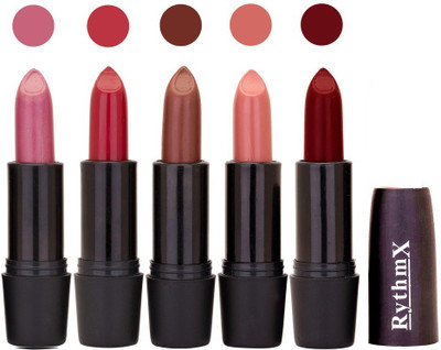 

Rythmx Hi-Defination Matte Lipstick (Pack of 5) 2179(Multicolor,, 20 g)