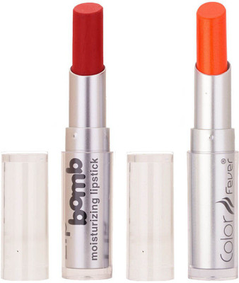 

Color Fever Creamy Matte Limited Offer77160378Brick Red, Neon Orange Lipstick Set(Brick Red, Neon Orange, 6.4 g)