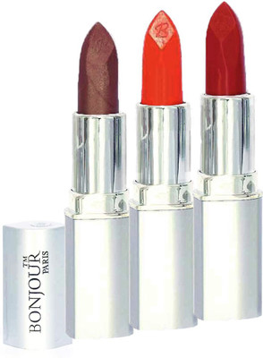 

Bonjour Professional 0361 Coffee Orange Brick Red Lipstick(Orange, Coffee, Brick Red, 11.4 g)