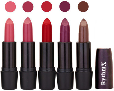 

Rythmx Hi-Defination Matte Lipstick (Pack of 5) 2180(Multicolor,)