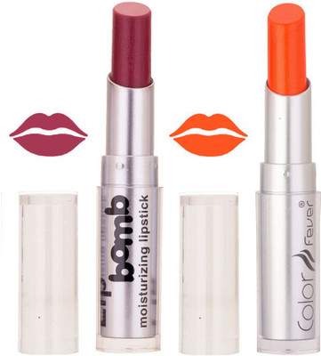 

Color Fever Hot Creamy Matte Girls Lipstick 281(Purple, Neon Orange, 6.4 g)