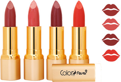

Color Fever Exclusive Long Lasting Intense Wear Matte Lipstick (Multicolor) 71(Mauve, Peach, Mauve, Orange, 16.8 g)