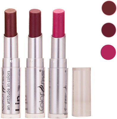 Color Fever New Delhi Girls Selected Color Lipstick 57(Brown, Wine, Purple, 9.6 g)