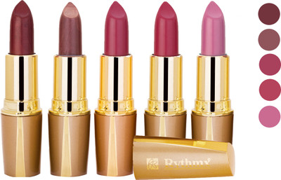 

Rythmx Creamy Matte Lipstick 2207201625 Light Red, Neon Pink, Brown, Light Brown, Pink Lipstick(Brown, Purple, Maroon, Red, 20 g)