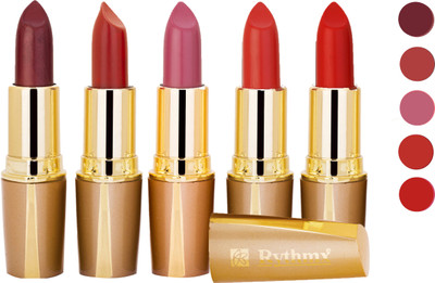 

Rythmx Creamy Matte Lipstick 2207201637 Light Red, Neon Pink, Brown, Light Brown, Pink Lipstick(Brown, Purple, Maroon, Red, 20 g)